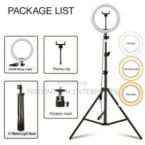 10 Inch Ringlight With Tripod Stand