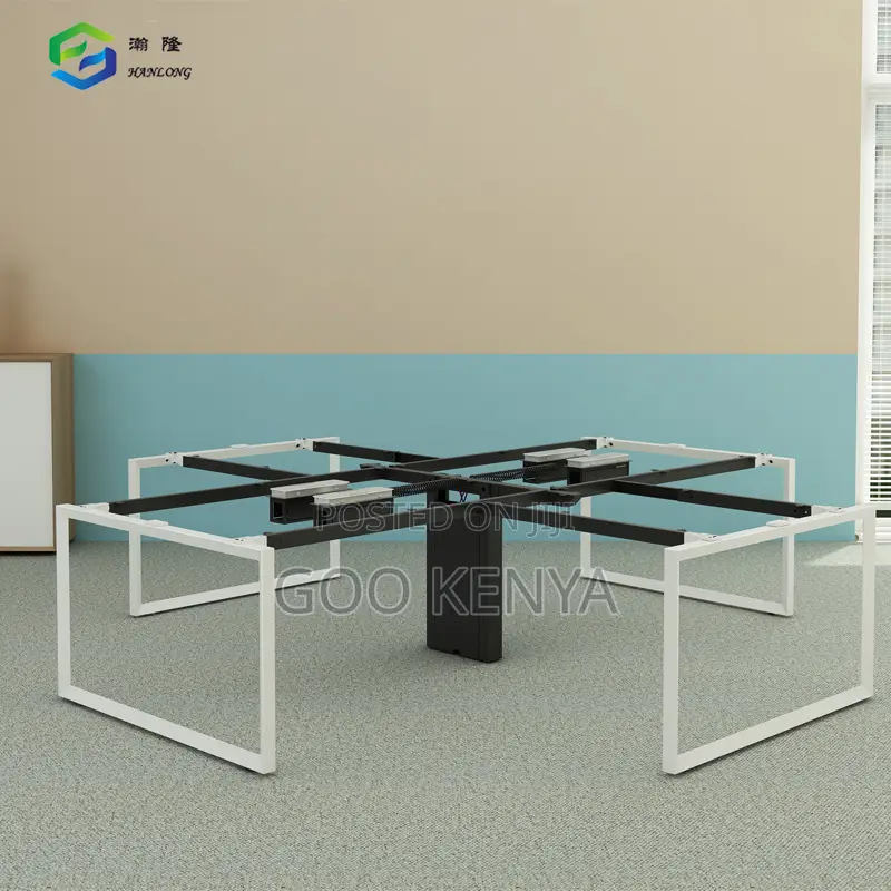 Office Work Station; Collaborative Office 4-Way Workstation Desk
