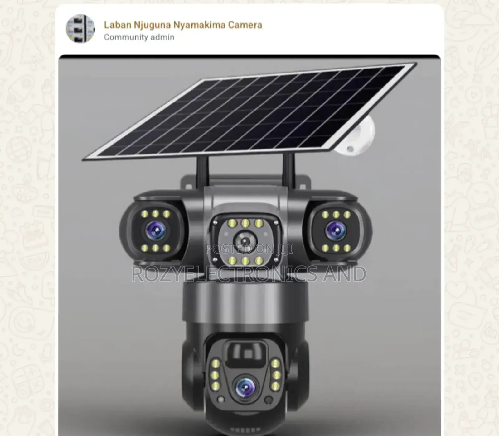 Tz3 Solar 4g Tripple Camera CCTV