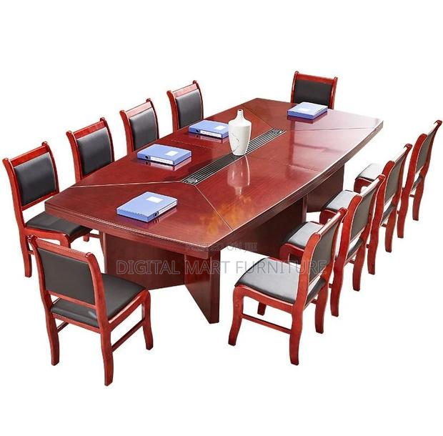 Office Table: Solid Mahogany Office 3m Table - thumbnail 3