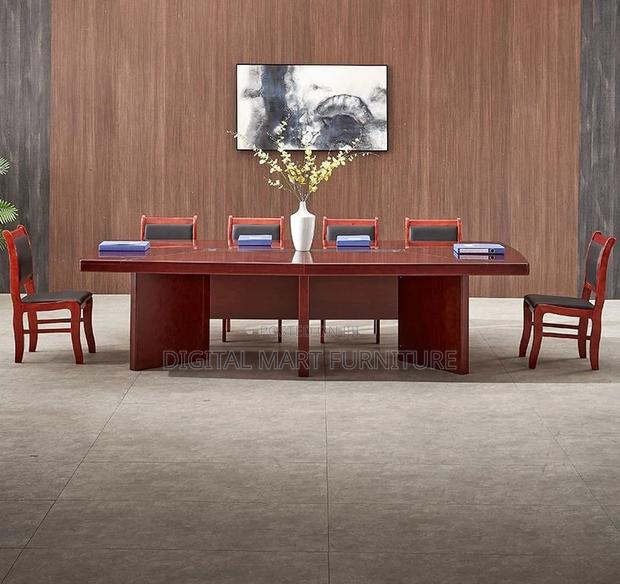 Office Table: Solid Mahogany Office 3m Table - thumbnail 4
