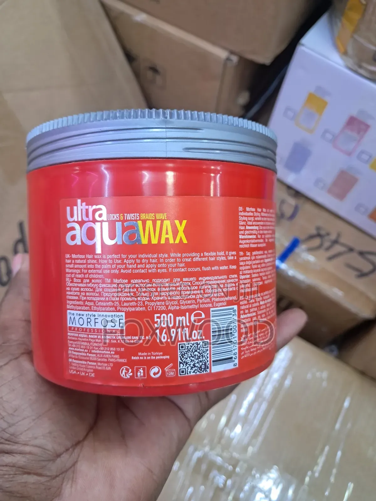 Morfose Ultra Locks Twists Braids Wave Aqua Wax 500ml