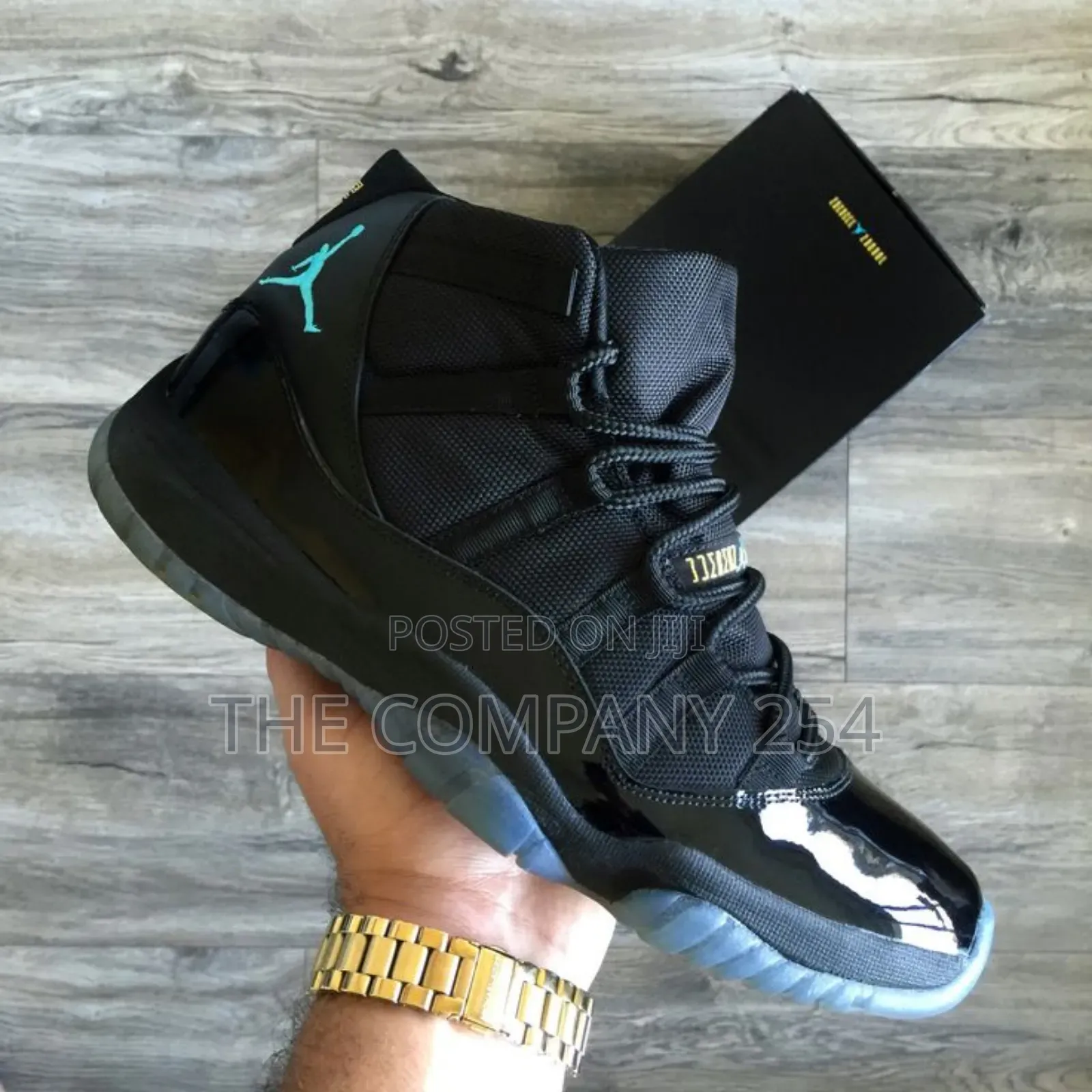 Quality Leather Unisex Black Jordan 11 Sneaker Shoes