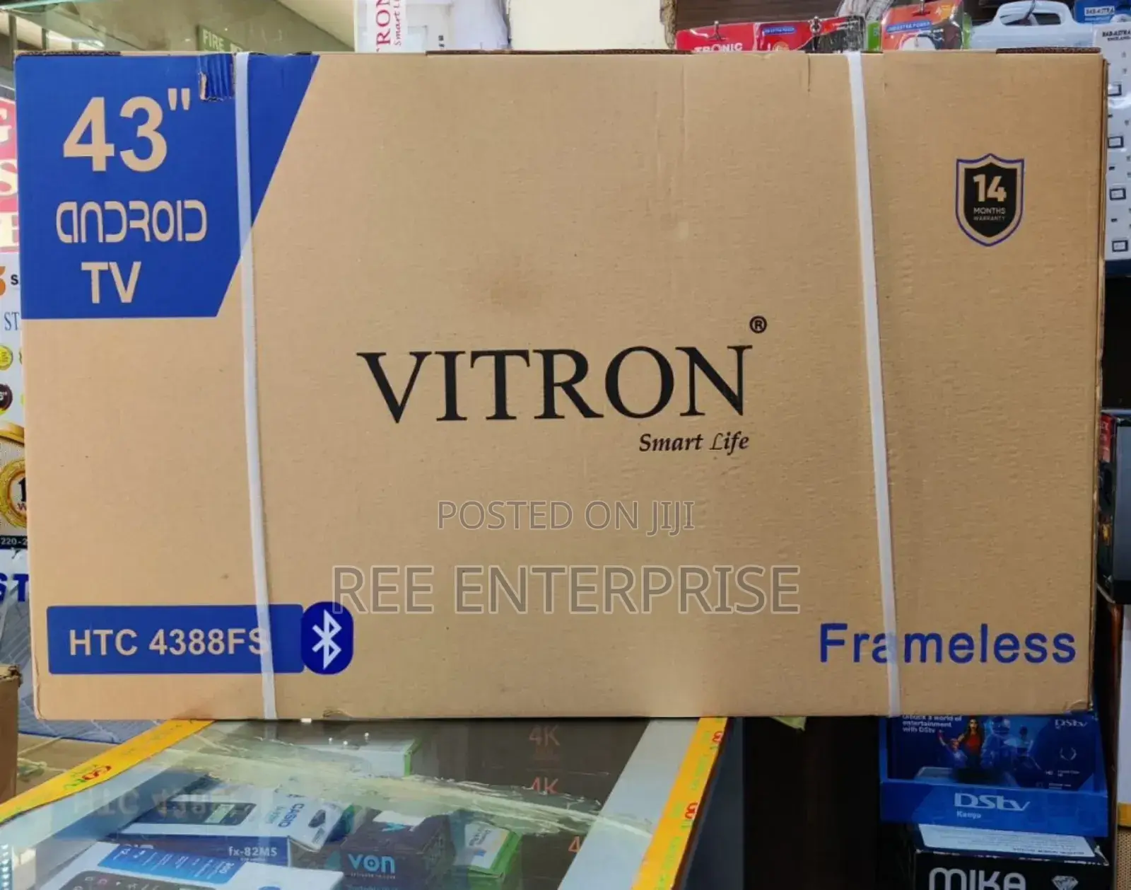 New in Vitron 43" Smart Android Frameless With Bluetooth