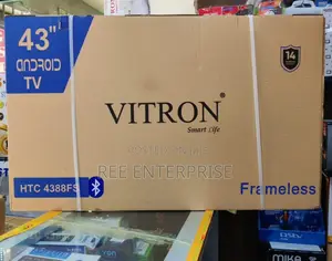 New in Vitron 43" Smart Android Frameless With Bluetooth