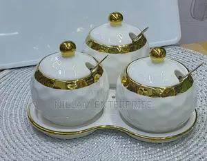 3 In1 Sugar Canisters With Triangle Shape