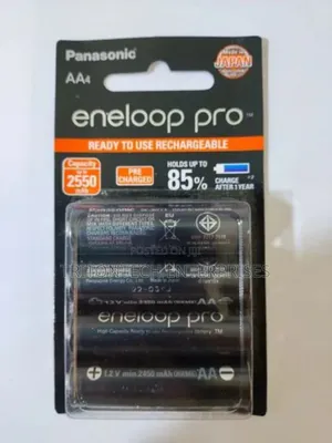 Panasonic Eneloop Pro Aa Rechargeable Ni-Mh Batteries (2550mah)