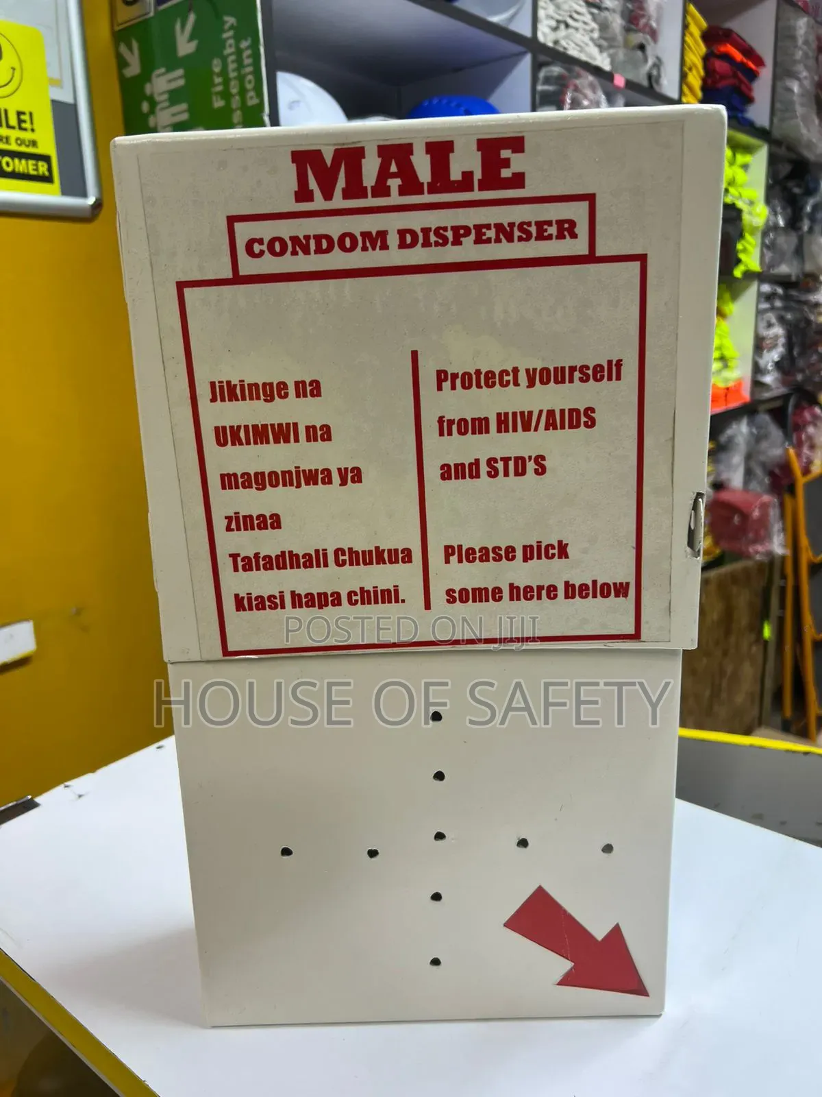 White Large Condomdispenser