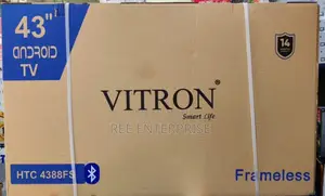 New in Vitron 43" Smart Android Frameless With Bluetooth