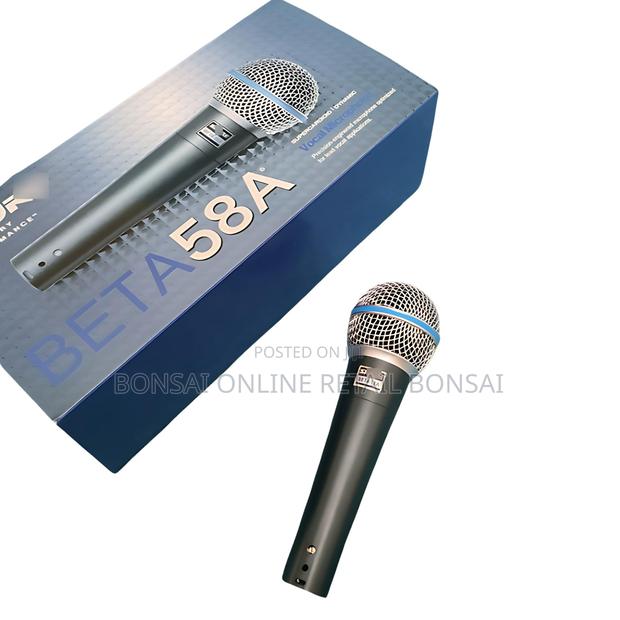 Shure Beta 58a Professional Vocal Microphone – Dynamic Supercardioid