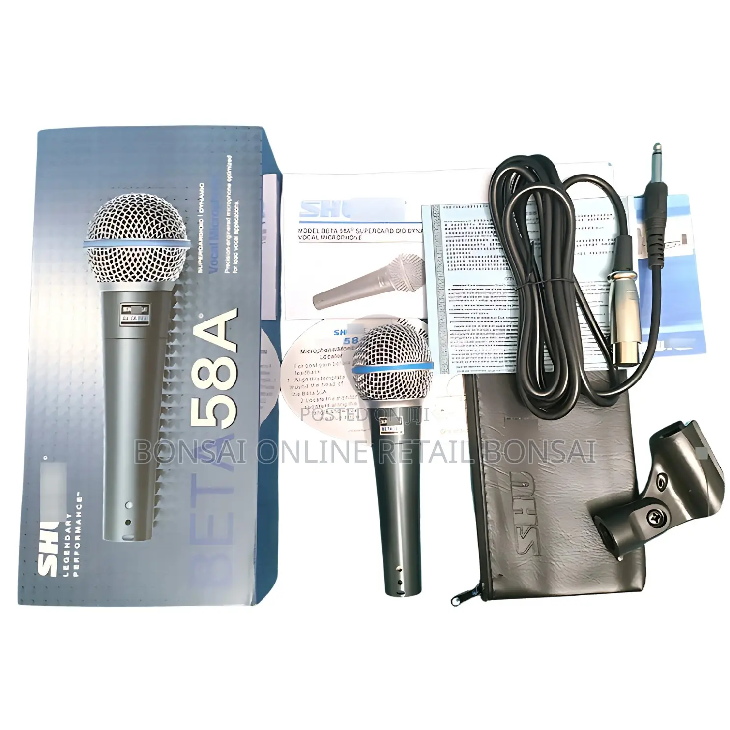 Shure Beta 58a Professional Vocal Microphone – Dynamic Supercardioid