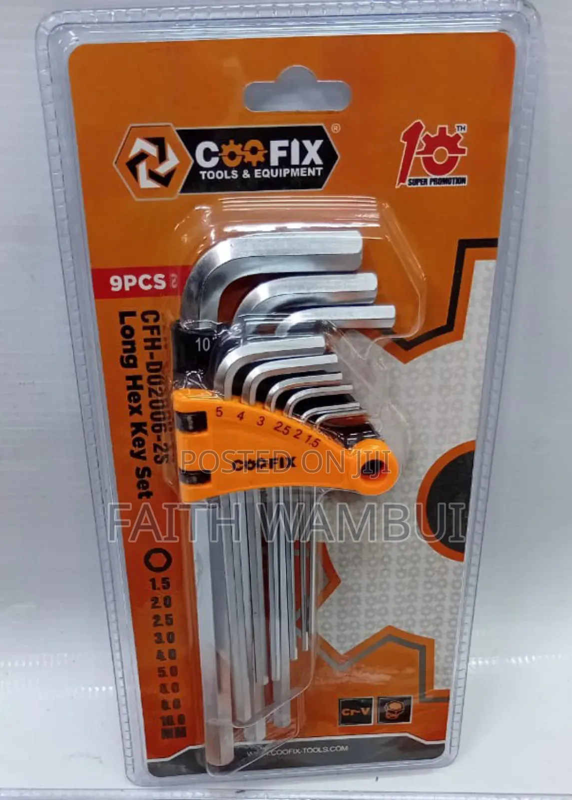 Professional Allen's Keys/9 Piece Allen Key