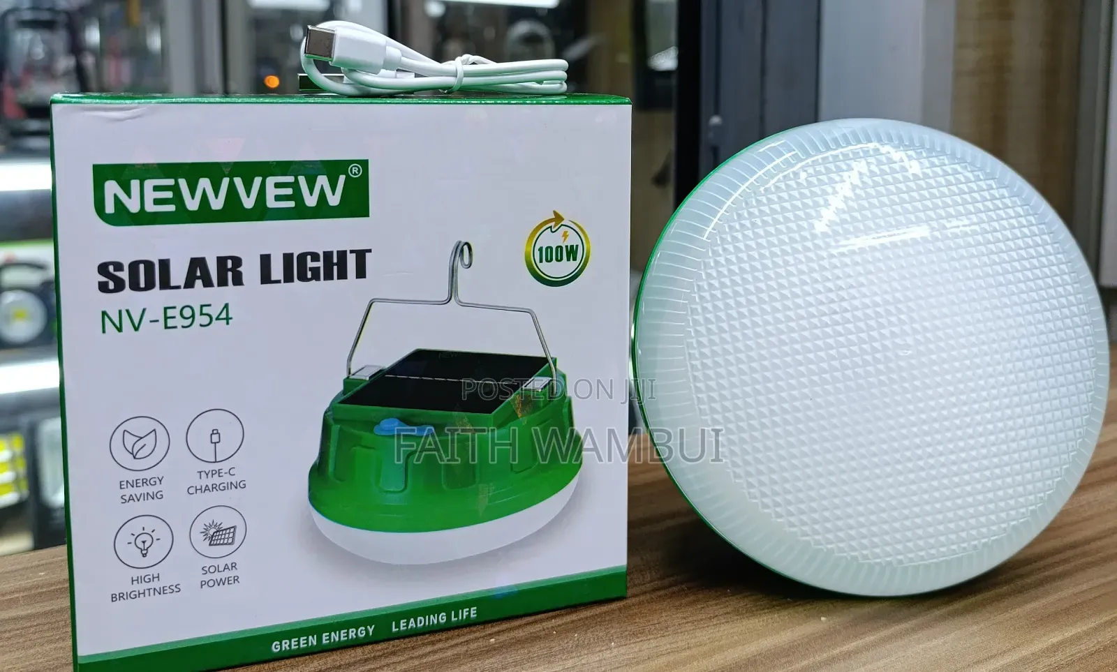 100 Watts Rechargeable Solar Light/Rechargeable Light