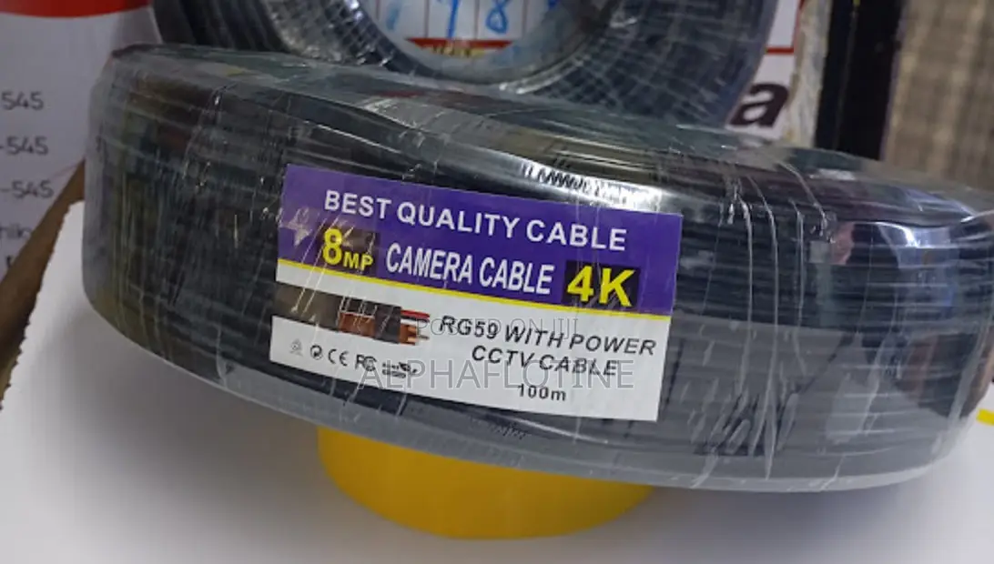 Rg59 CCTV Cable With Power 100 Meters