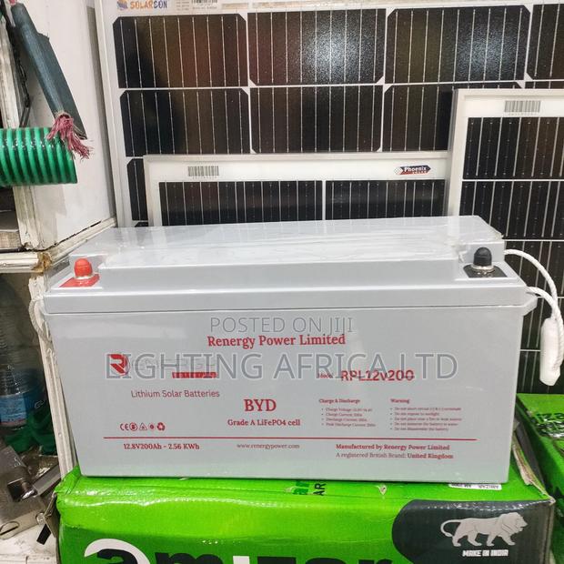 Top Quality Renergy 12v-200ah Lithium Battery 5 Yrs Warranty