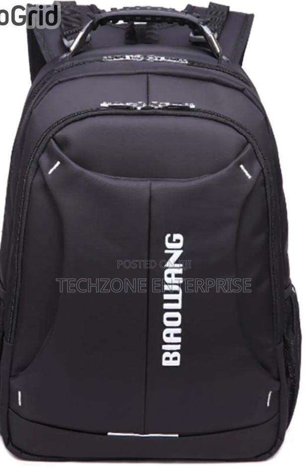 Black High Quality School Back Bag - main view