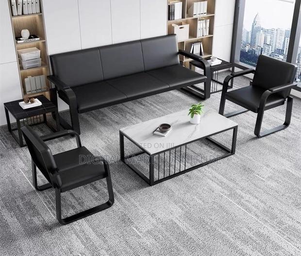 Office Sofa: Black Sofa for Office Hall - thumbnail 6