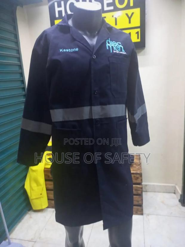 Navy Blue Reflective Dust Coat