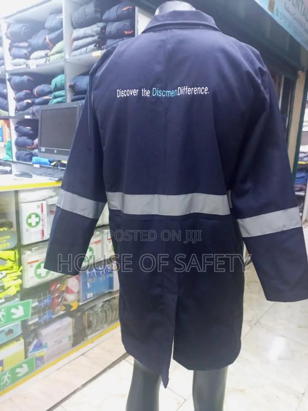 Navy Blue Reflective Dust Coat - thumbnail 2