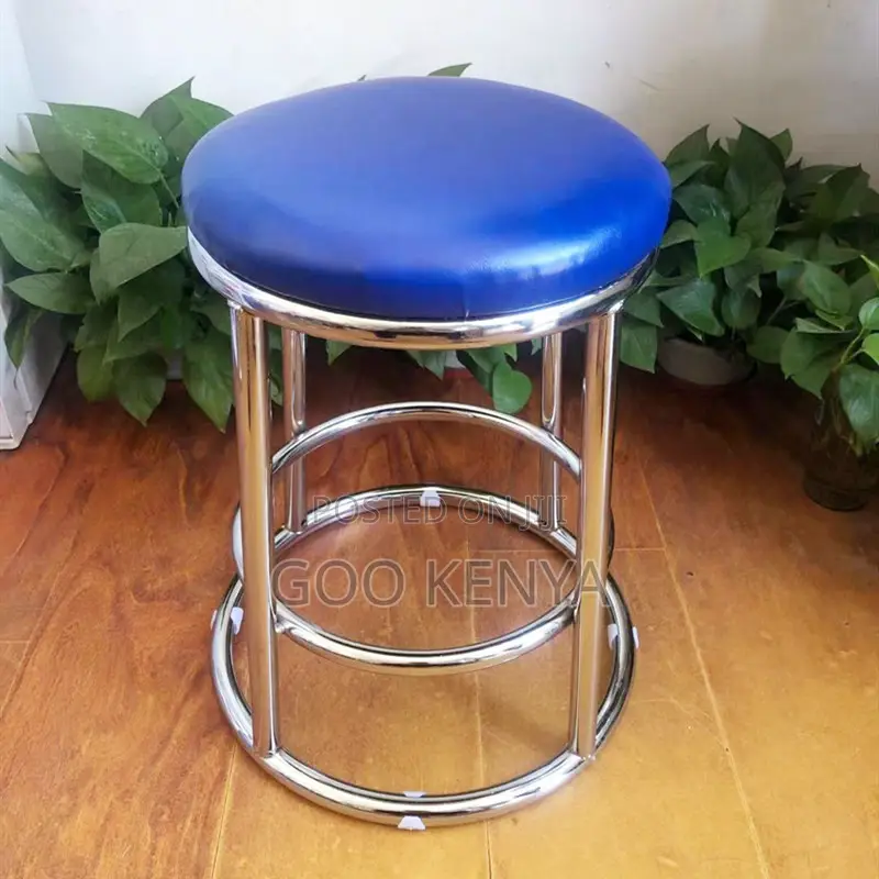 Bar Stool; Modern Titanium European Round Stool
