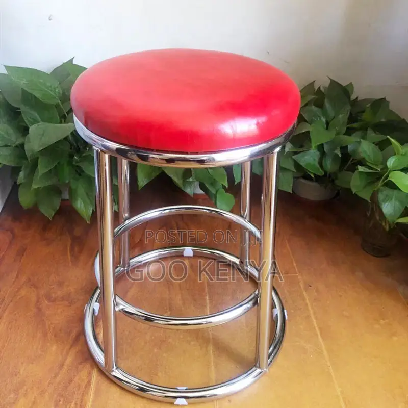 Bar Stool; Modern Titanium European Round Stool