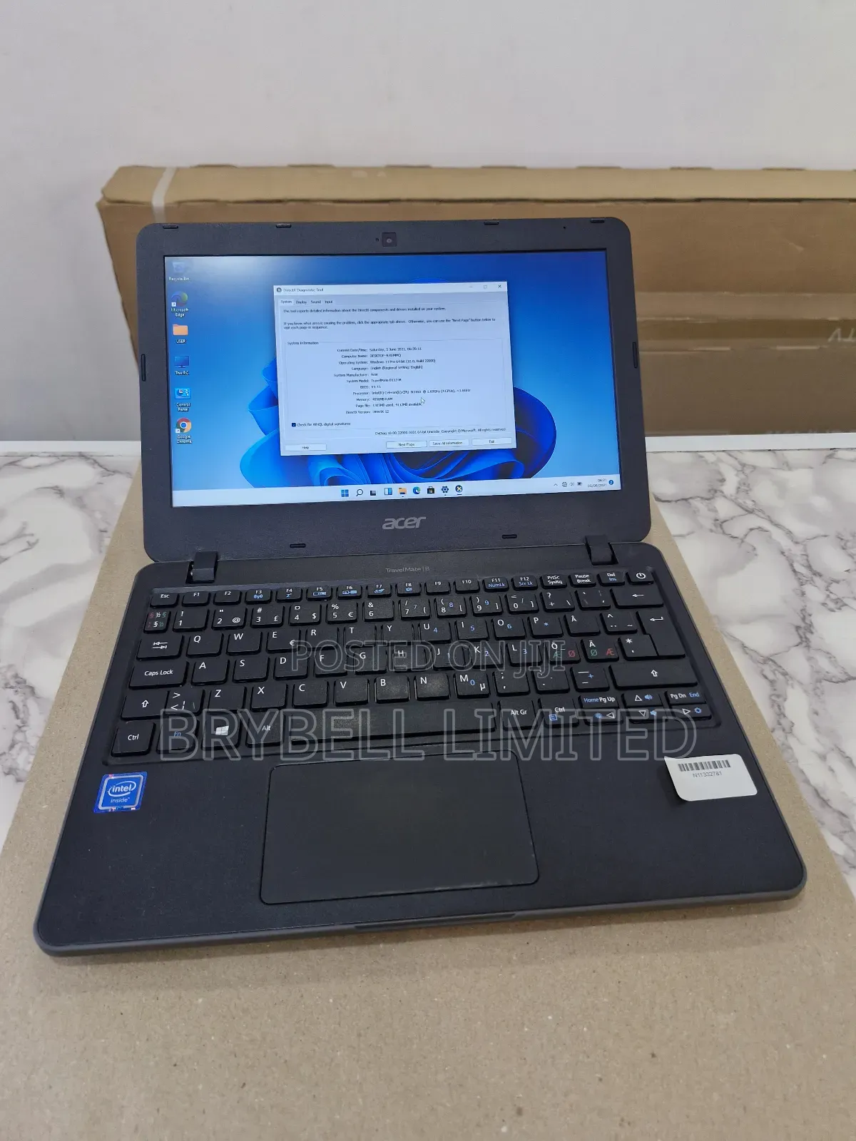 Laptop Acer TravelMate B 4GB Intel Pentium HDD+SSD 72GB