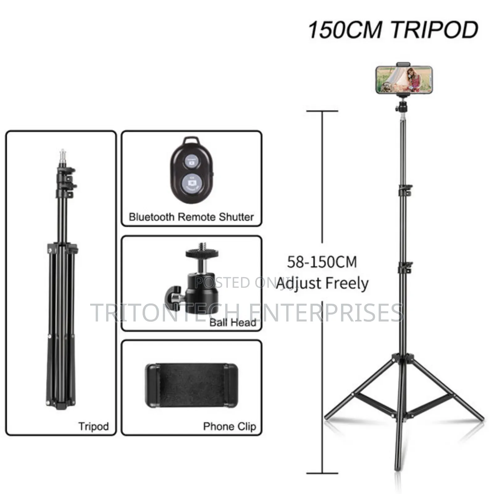 2.1meters Tripodstand With Bluetooth Shutter