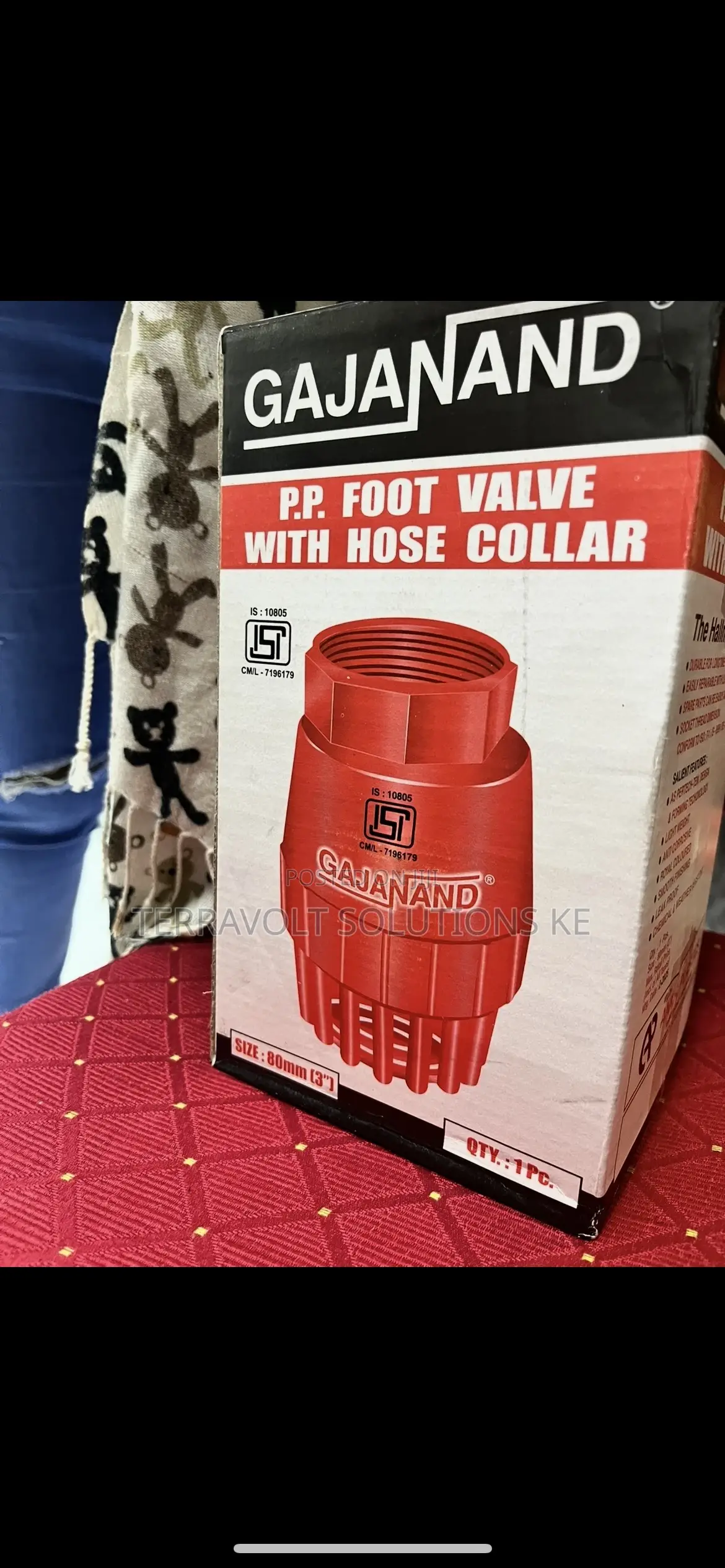 Gajanand P.P. Foot Valve With Hose Collar 3”