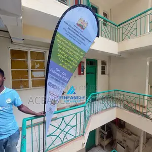Corporate Branded Teardrop Flags