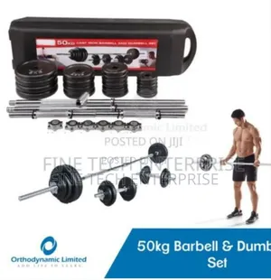 50 Kgs Barbell And Dumbbell Set