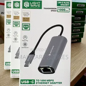 Lightwave Lw-C-Rj45-Gigabit Usb-C to Rj45 Gigabit Adapter