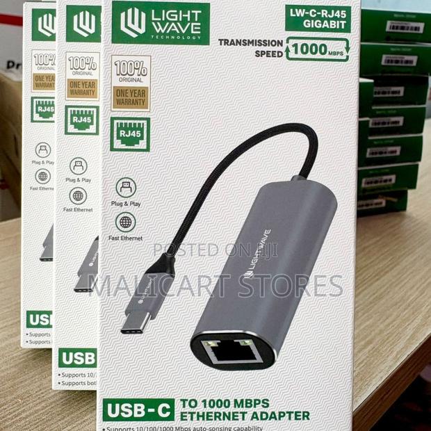 Lightwave Lw-C-Rj45-Gigabit Usb-C to Rj45 Gigabit Adapter