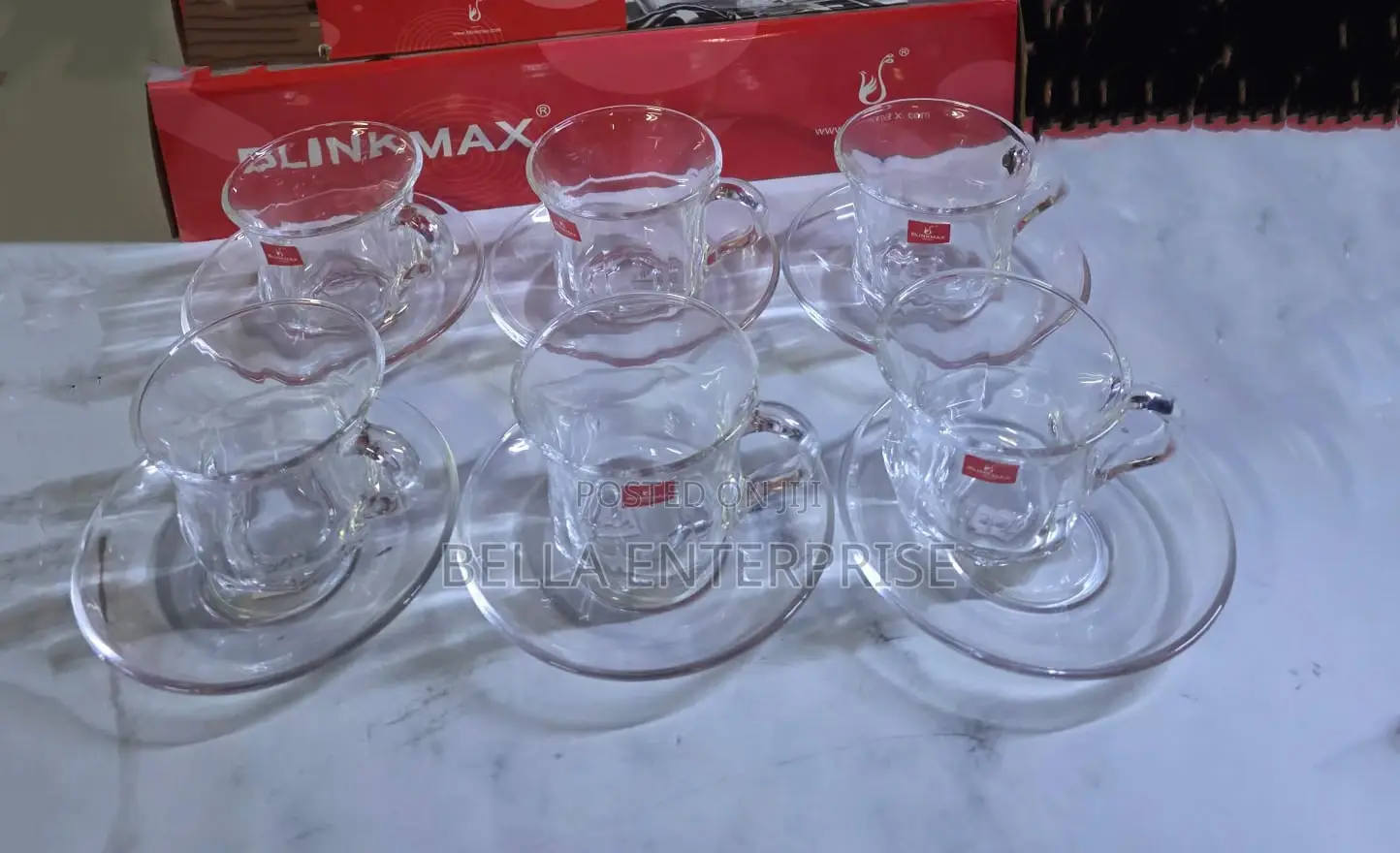 Cup 200 Ml and Saucer Glass