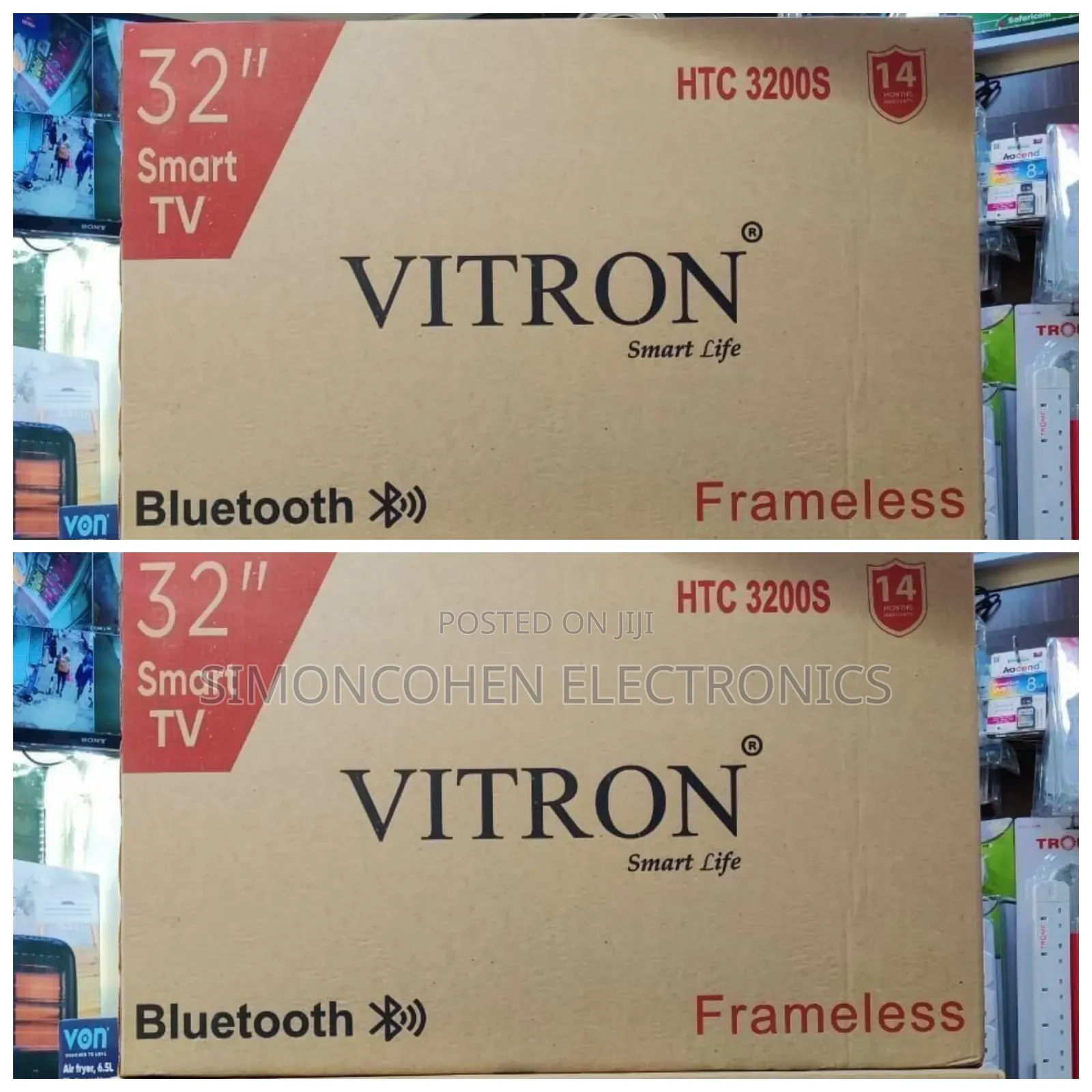 Vitron 32" Smart Android Frameless With Bluetooth