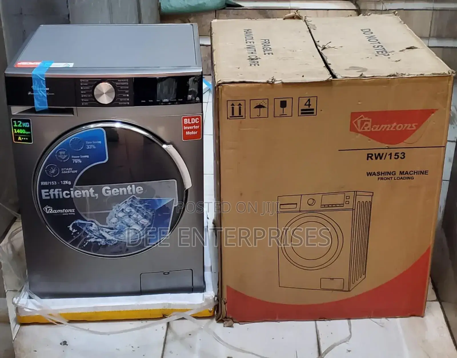 12kg Ramtons Front Load Fully Automatic Washer