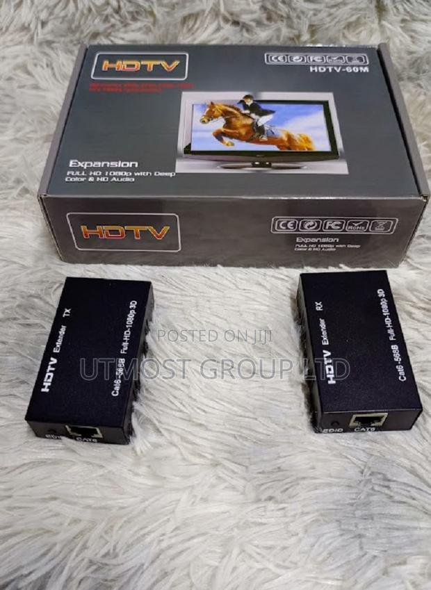 New 60m Extender Rj45 Hdmi Extender- Compatible Signal Up to 60 Meters