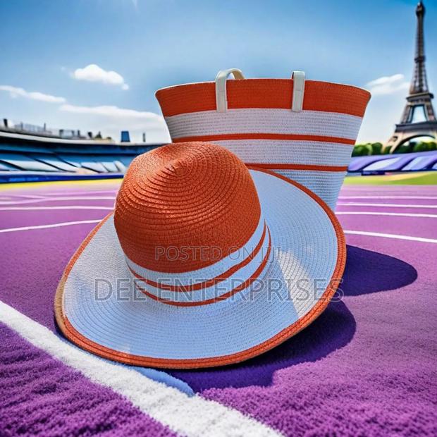 Summer Straw Woven Beach Bag and Hat - thumbnail 6