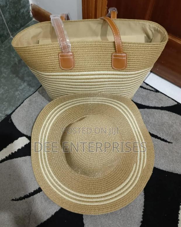 Summer Straw Woven Beach Bag and Hat - thumbnail 8