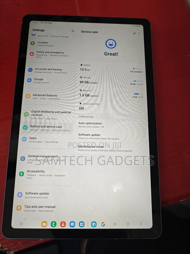 Samsung Galaxy Tab S6 Lite 64 GB Blue - thumbnail 4