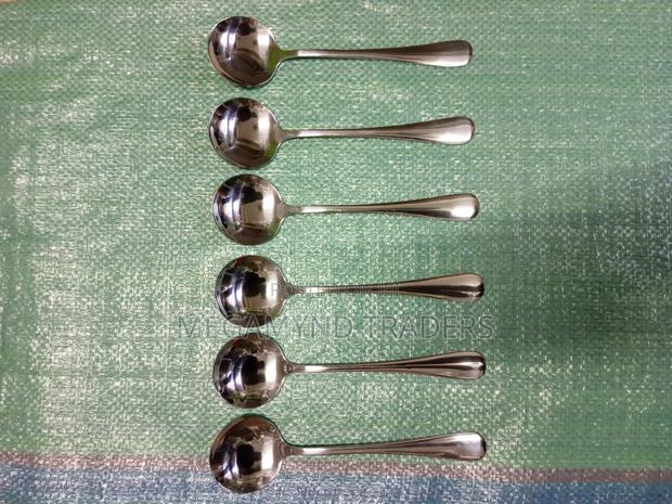 6pc Stainless Soup Spoon - thumbnail 2