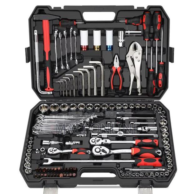 142 Pcs Mechanic Socket Tool Kit Set Chrome Vanadium Car Repair Tools