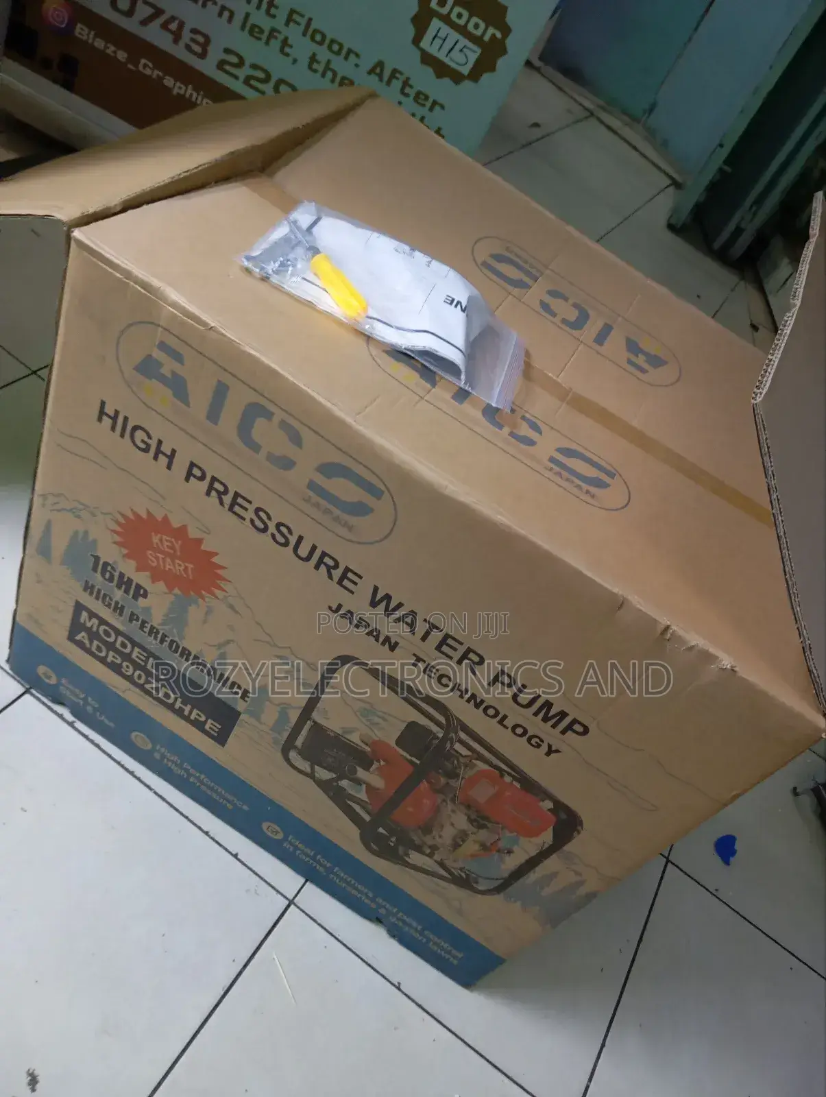 Aico Water Pump High Pressure 16 Hp With Key Start