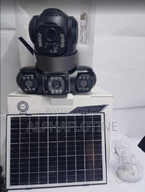 V-380 Triple(3) Lens Three Screens Camera Solar Powered - main view