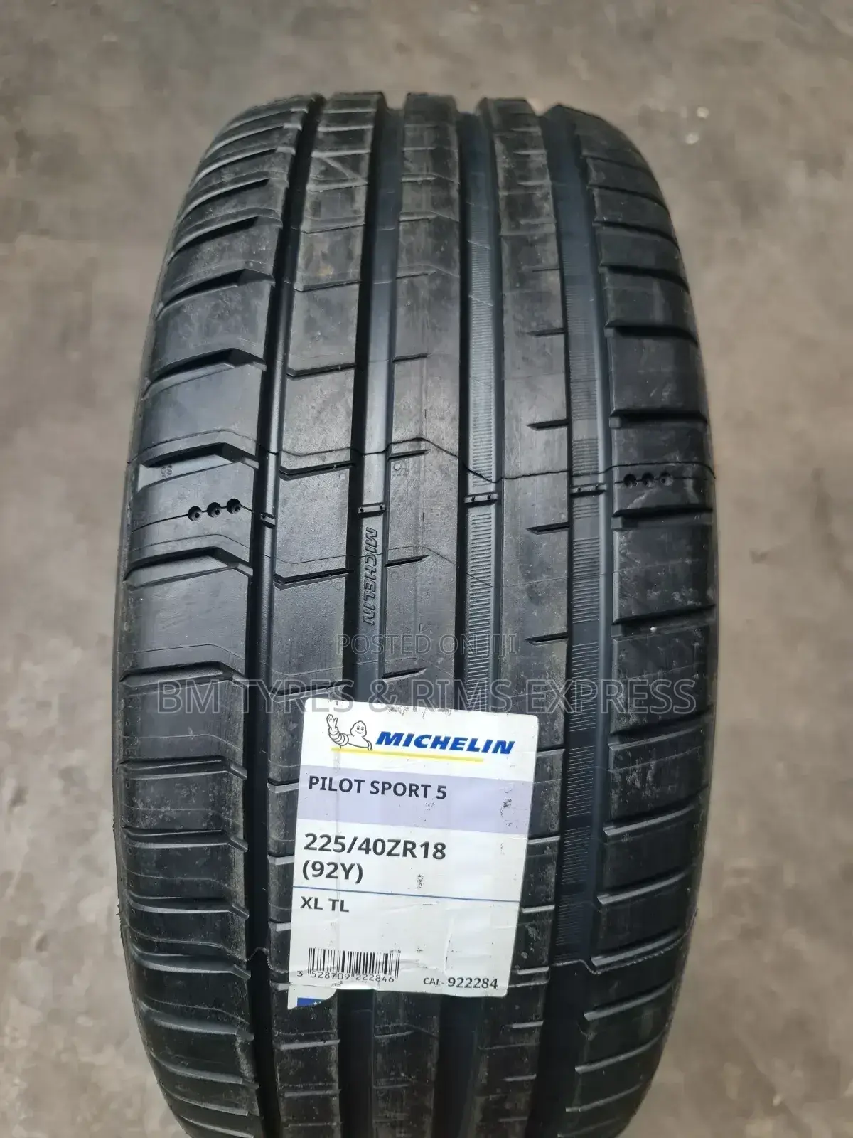 225 /40 R18 Michelin Tyres (Spain)