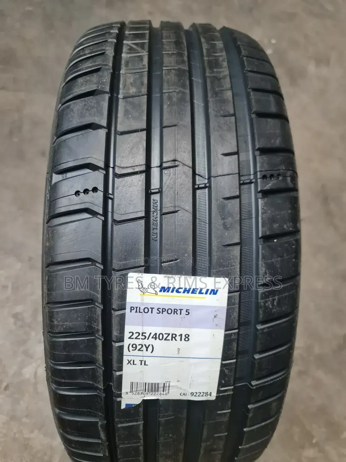 225 /40 R18 Michelin Tyres (Spain)