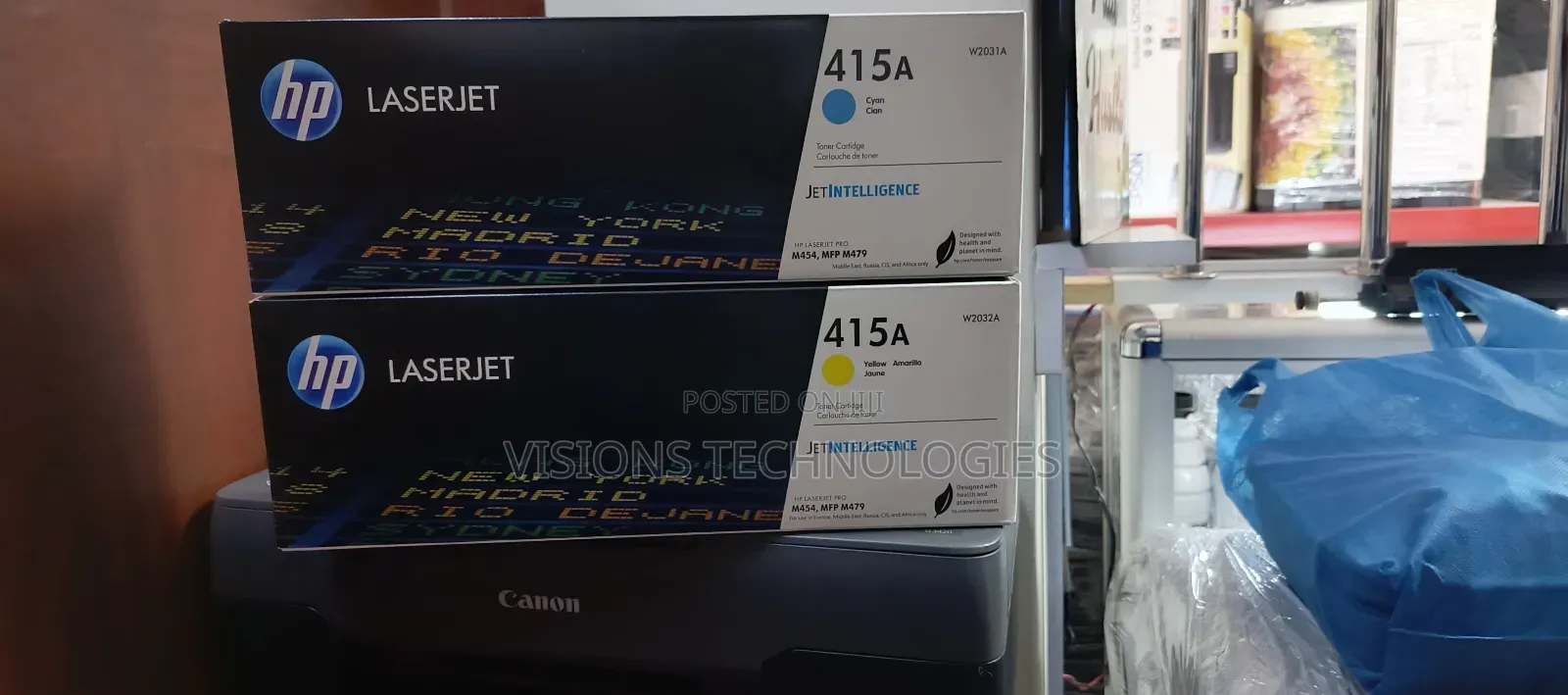 Hp415a Cyan and Yellow