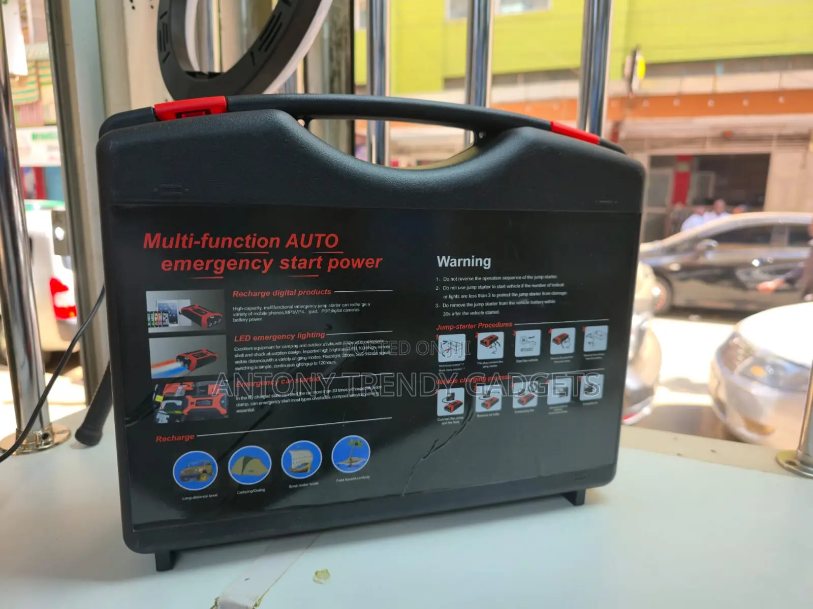 Portable Auto Emergency Power Supply & Mobile Device Charger