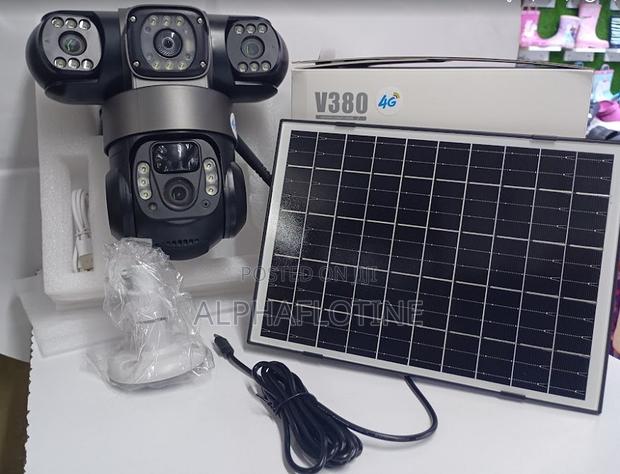Tripple Lens 4g Outdoor Low Powered Camera Pir Humanoid Detection CCTV