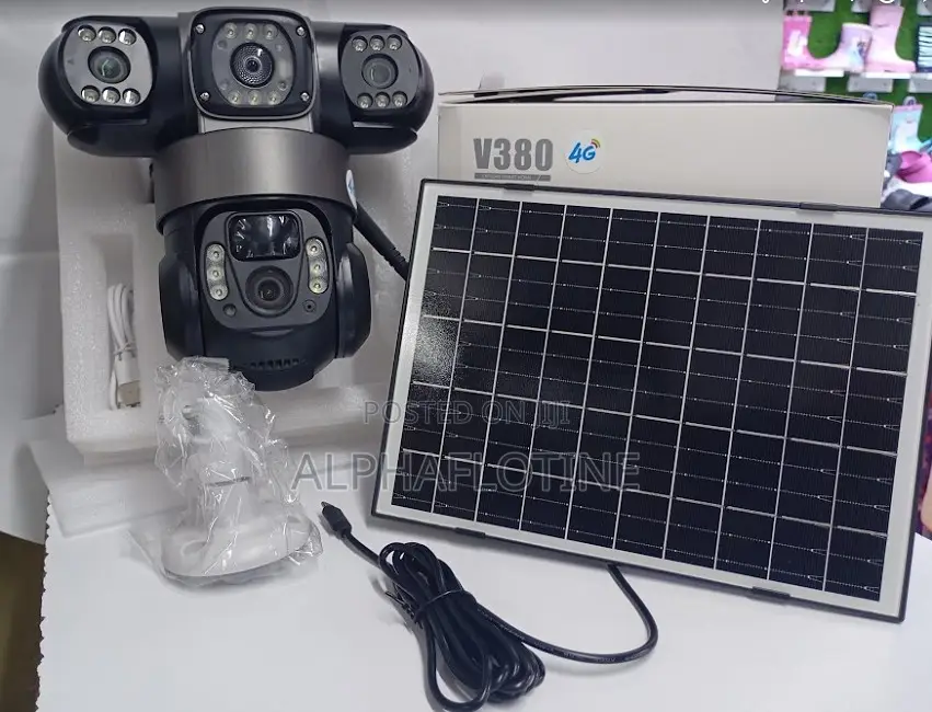 Tripple Lens 4g Outdoor Low Powered Camera Pir Humanoid Detection CCTV