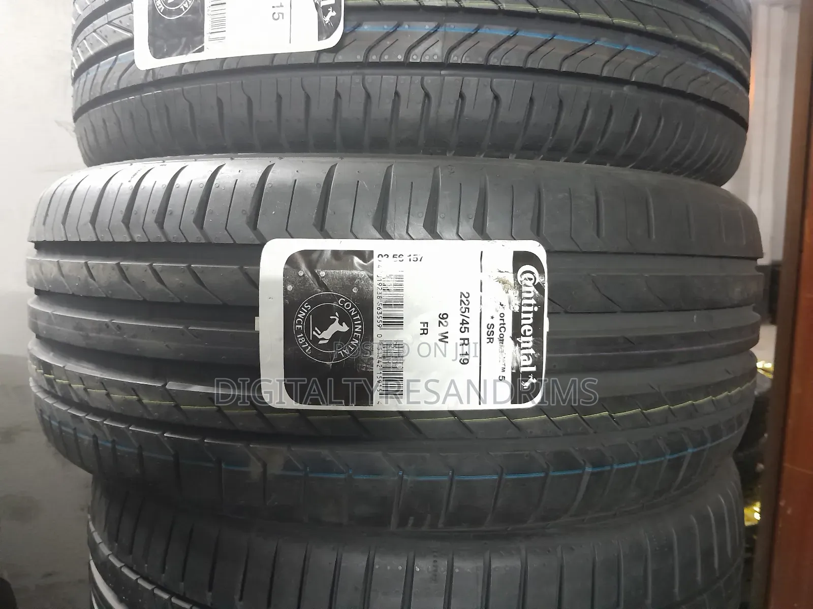 225/45r19 Continental Tyres Brand New
